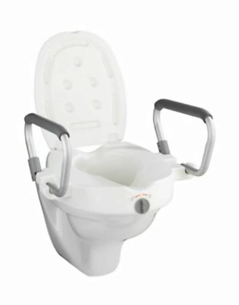 WENKO WC-Sitz Erhöhung mit Stützgriffen Secura weiß günstig online kaufen