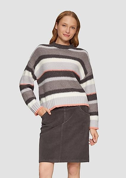 s.Oliver Strickpullover Gestreifter Pullover im Relaxed Fit günstig online kaufen