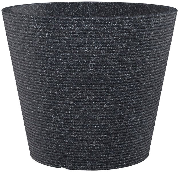Scheurich Pflanzgefäß Coneo Ø 47 cm Schwarz Granit günstig online kaufen
