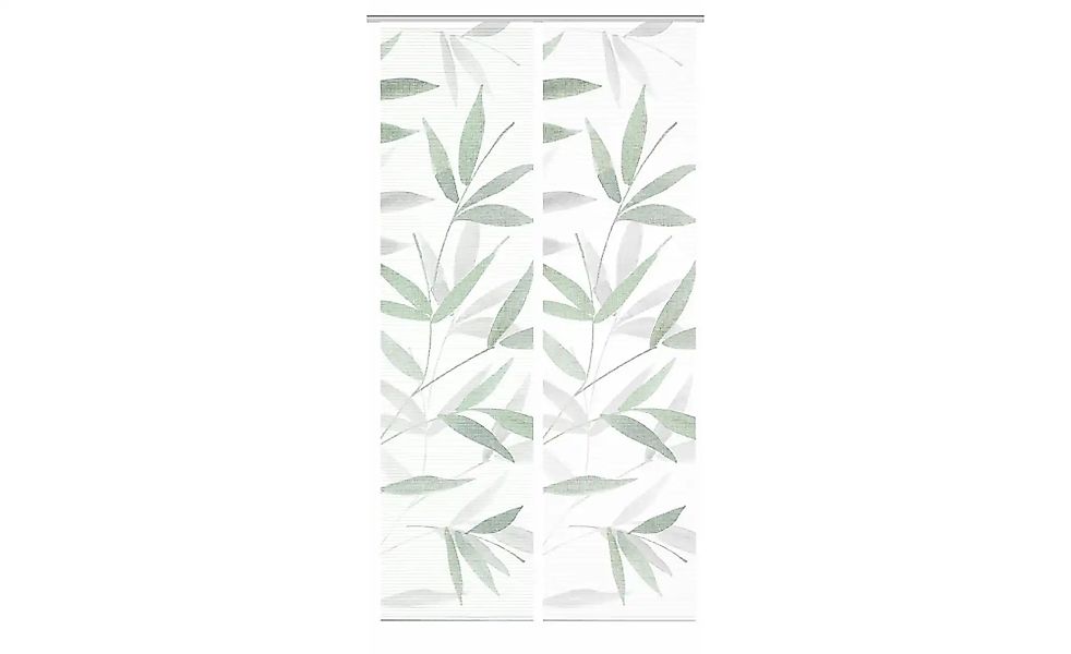 HOME in green Schiebevorhang   ¦ grün ¦ Synthetik ¦ Maße (cm): B: 60 H: 245 günstig online kaufen