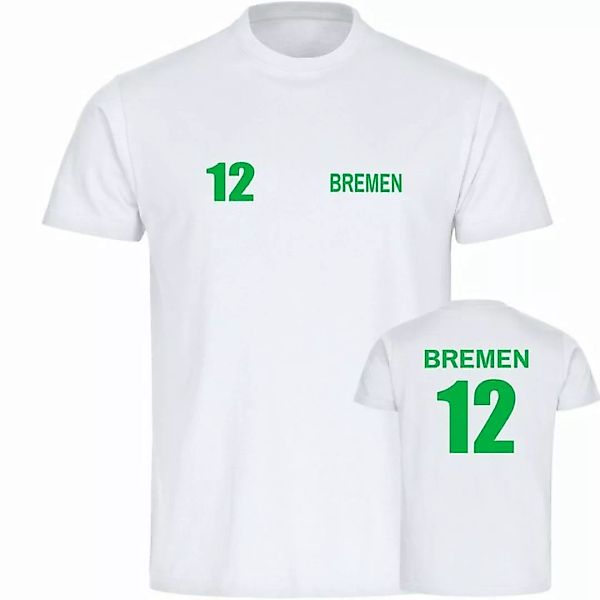 multifanshop T-Shirt Herren Bremen - Trikot 12 - Männer günstig online kaufen