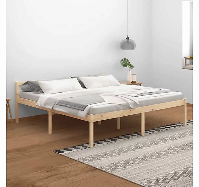 furnicato Bett Seniorenbett 200x200 cm Massivholz Kiefer günstig online kaufen