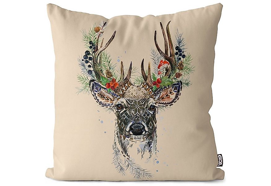 VOID Kissenbezug, (1 Stück), Hirsch Wald Kissenbezug Tiere Wälder Hirsch Ja günstig online kaufen
