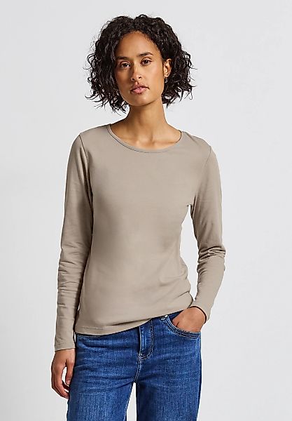 STREET ONE Langarmshirt, aus reiner Baumwolle günstig online kaufen