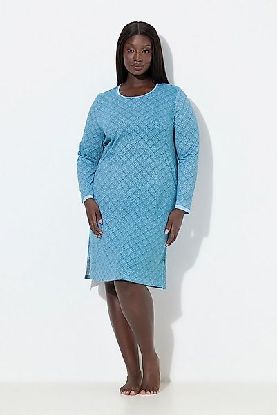 Ulla Popken Bigshirt Bigshirts 2er-Pack Muster Rundhals 3/4-Arm günstig online kaufen