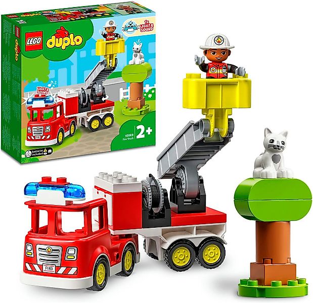 LEGO® Feuerwehrauto (10969), LEGO® DUPLO Konstruktionsspielsteine, (21 St), günstig online kaufen