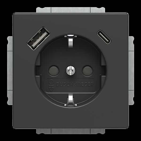 Busch-Jaeger SCHUKO Steckdose SB-A+C 20 EUCB2USBAC-81 günstig online kaufen