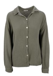 Seasons of April Hemdbluse Oversized Musselinbluse günstig online kaufen