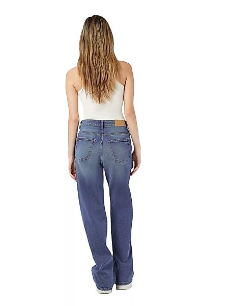 Noisy May Damen Jeans NMYOLANDA AZ308 Relaxed Straight Fit - Blau - Medium günstig online kaufen