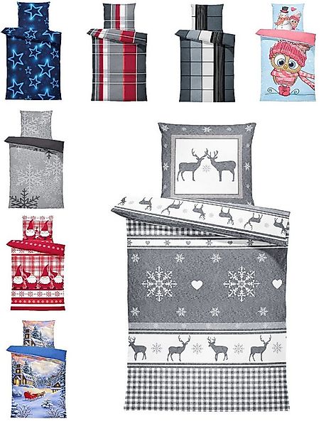 One Home Bettwäsche Winter Thermofleece, Fleece, 2 teilig, Weihnachten Rent günstig online kaufen