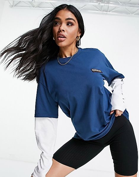 Napapijri – Roen – Langärmliges Shirt in Blau günstig online kaufen
