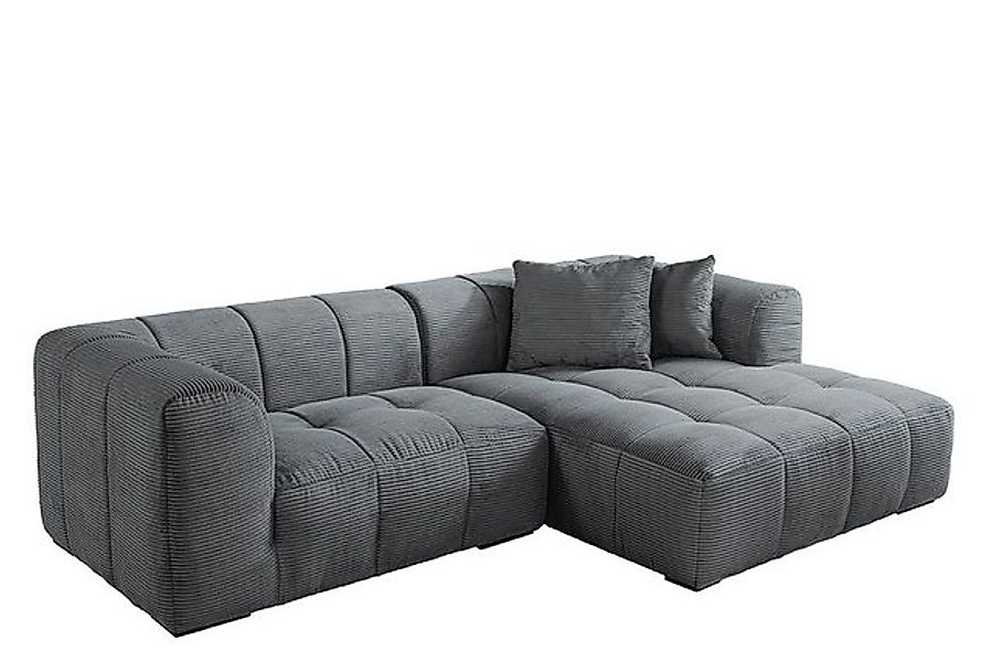 riess-ambiente Ecksofa ZERO GRAVITY 240cm dunkelgrau · 3-Sitzer Couch in L- günstig online kaufen