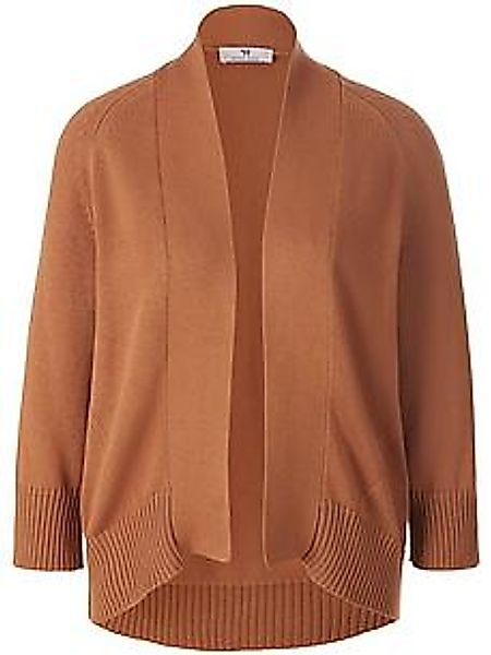 Strickjacke 3/4-Arm aus 100% SUPIMA®-Baumwolle Peter Hahn braun günstig online kaufen