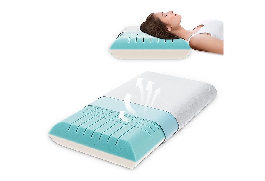 Elemuse Nackenstützkissen Kopfkissen Gelschaumkopfkissen 13cm Höhe, Füllung günstig online kaufen
