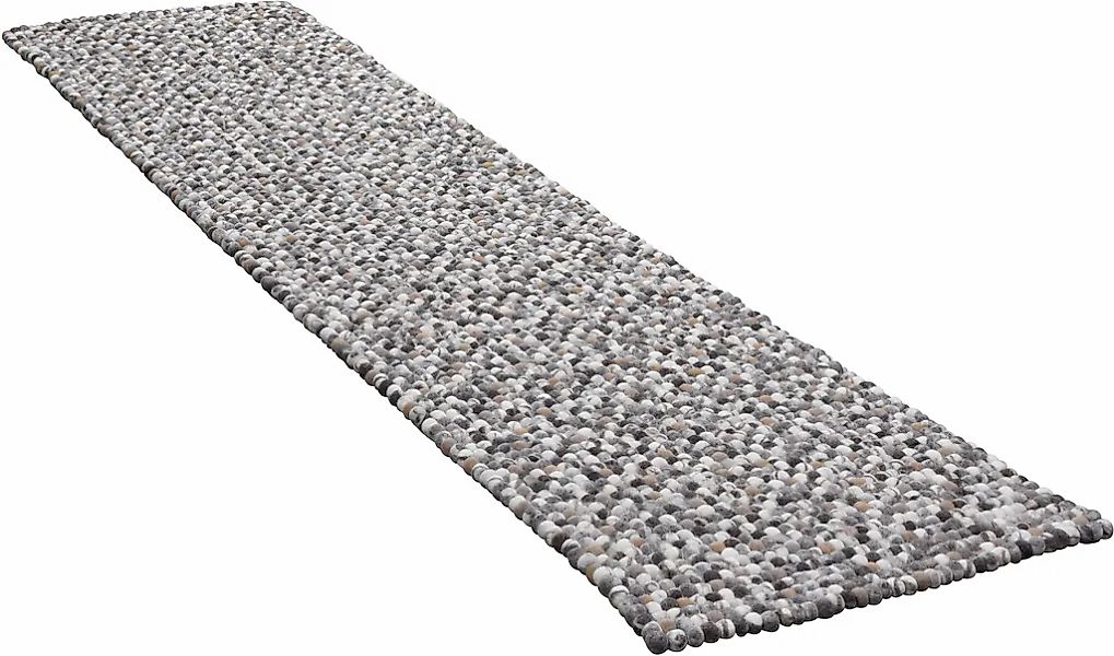 THEKO Wollteppich "Felty 2.2" rechteckig 22 Höhe Filzkugel-Teppich, reine W günstig online kaufen