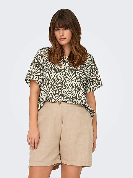 ONLY CARMAKOMA Shirtbluse CARVICA SS TOP WVN NOOS Materialmix, regular fit günstig online kaufen