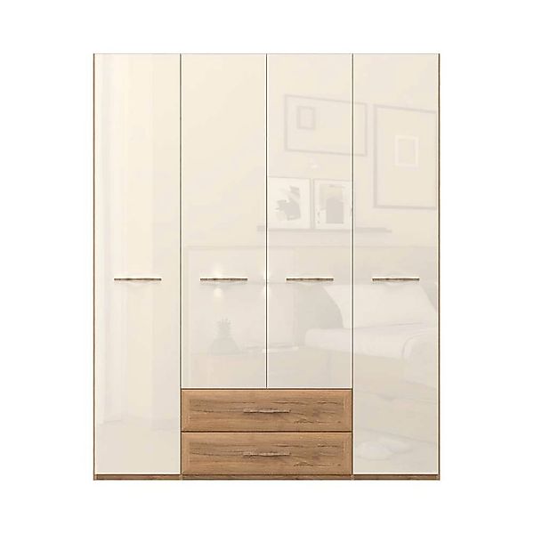 Home affaire Kleiderschrank »Gala, beige hochglänzend UV lackiert, kratzfes günstig online kaufen