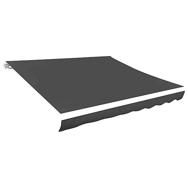 furnicato Markisenbespannung Canvas Anthrazit 350x250 cm günstig online kaufen