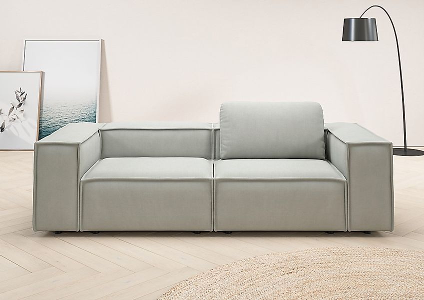 Home affaire 2-Sitzer "Watertown, modernes Sofa 246 cm breit, auch in Feinc günstig online kaufen
