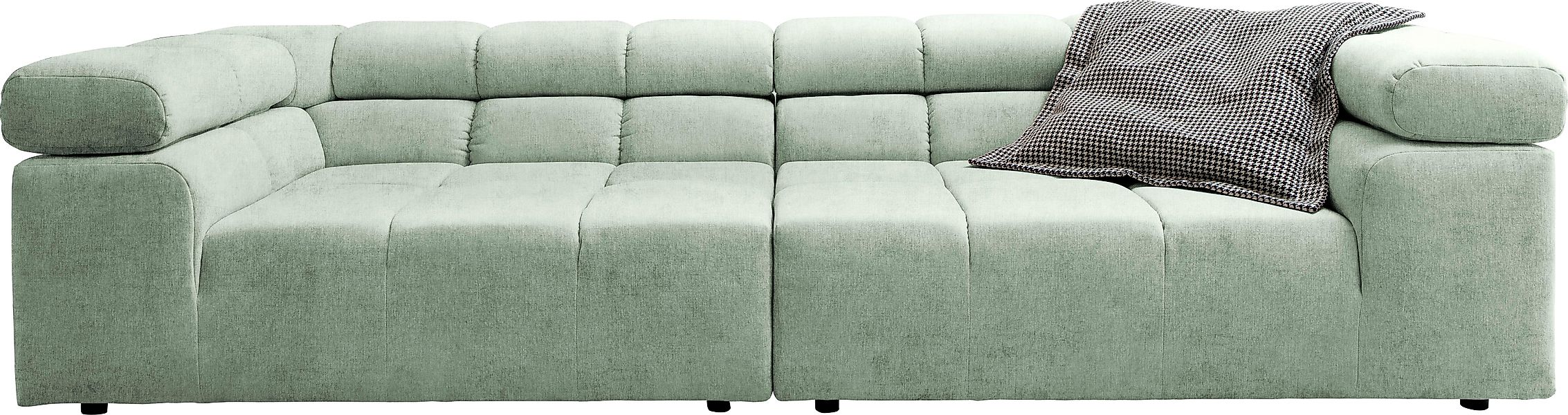 Home affaire Big-Sofa »Ancona B/T/H: 290/110/70 cm« auffällige Steppung, in günstig online kaufen