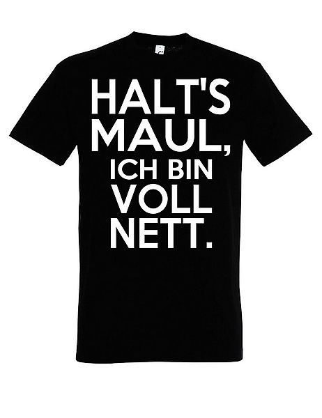 Youth Designz Print-Shirt Herren T-Shirt "Halts Maul ich bin voll nett" Pri günstig online kaufen