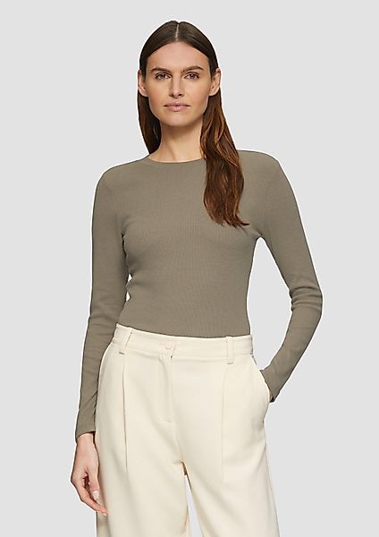 s.Oliver Langarmshirt T-Shirt Geripptes Langarmshirt im günstig online kaufen