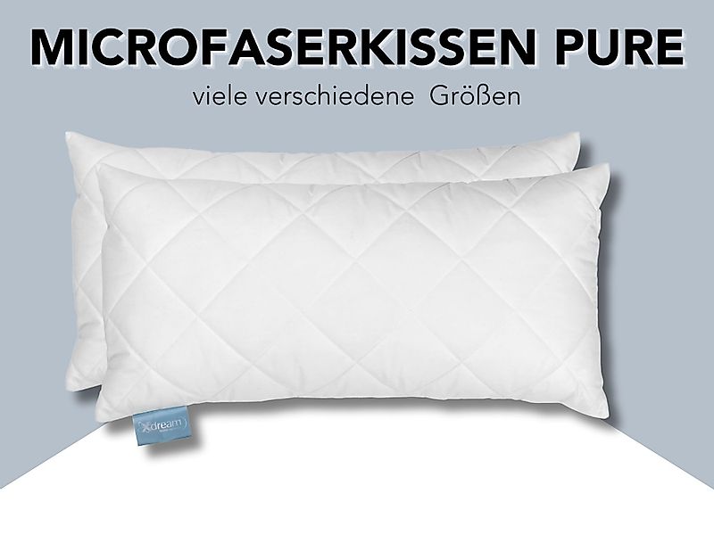XDREAM Microfaserkissen Pure Kissen, einzeln oder günstig online kaufen