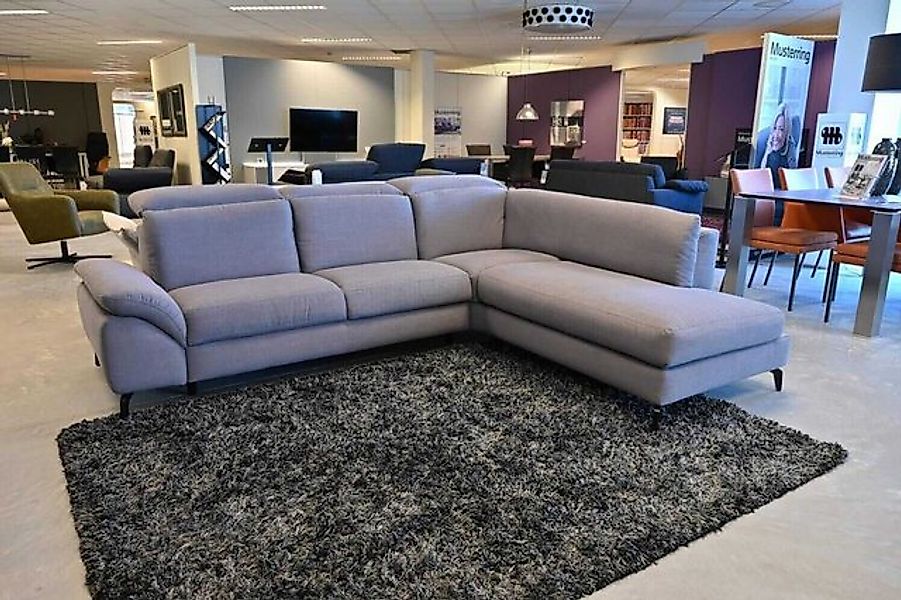 Musterring Ecksofa Sofa MR9200 Stoff Nevio Stone mit Funktionen günstig online kaufen