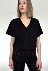 Zuckerwatte V-Shirt modisch geschnitten aus 100% günstig online kaufen