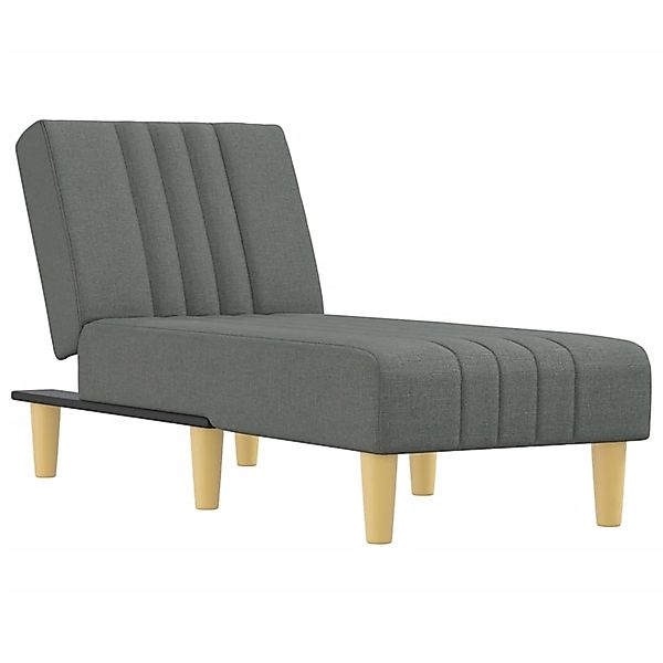 vidaXL Chaiselongue, Liegesofa Dunkelgrau Stoff günstig online kaufen