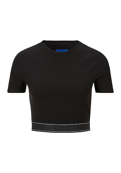 HUGO Blue T-Shirt "Dolly", mit Logo-Elastiktape, cropped günstig online kaufen