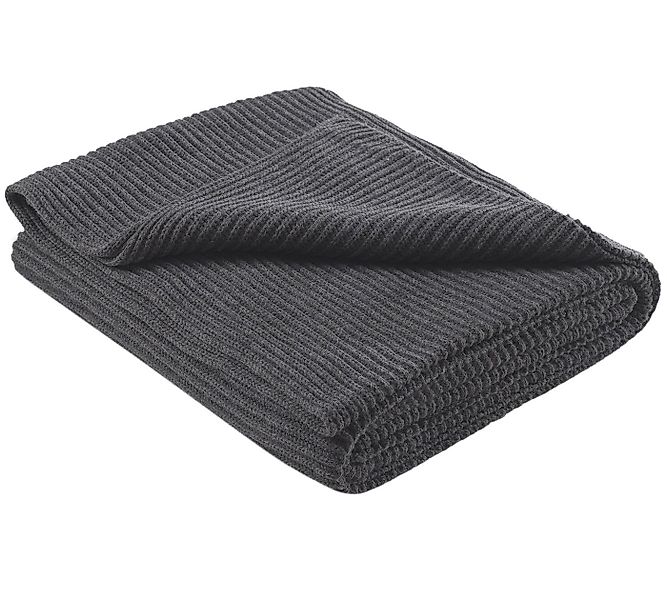 Wohndecke eco-line Strickdecke ca. 140x190, wometo, OEKO-TEX®, 60% recycelt günstig online kaufen