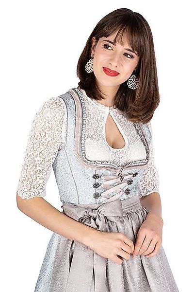 MarJo Dirndl Midi Dirndl 2tlg. - ELVINA - eisblau/helltaupe günstig online kaufen