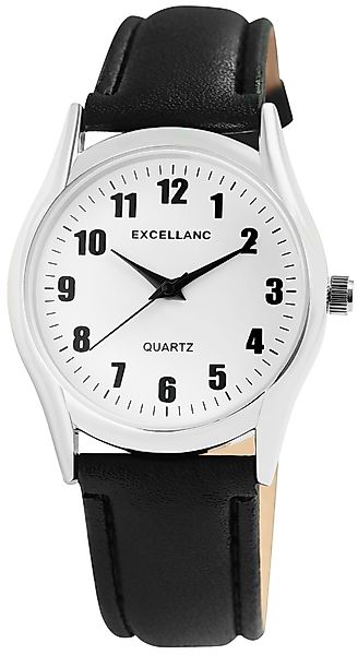 Excellanc Quarzuhr 2900226 Herrenuhr mit Lederimitations-Armband, günstig online kaufen