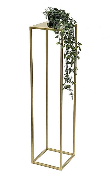 DanDiBo Blumenhocker Metall Gold Eckig 100 cm Blumenständer Beistelltisch günstig online kaufen