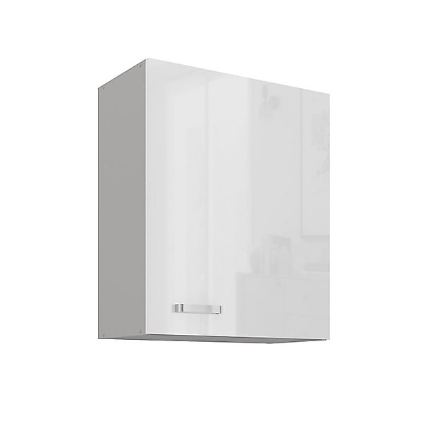 Küchen-Preisbombe Hängeschrank 60 cm Küche Bianca Weiß Hochglanz + Grau Küc günstig online kaufen