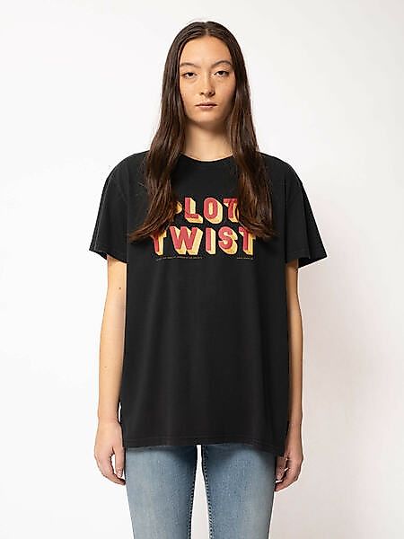 Damen T-shirt Mit Print "Tina Plot Twist", Black günstig online kaufen
