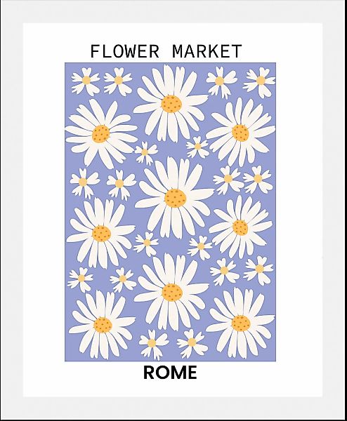 queence Bild »Gänseblümchen«, (1 St.), HD Premium Poster-Druck inkl. Holzra günstig online kaufen