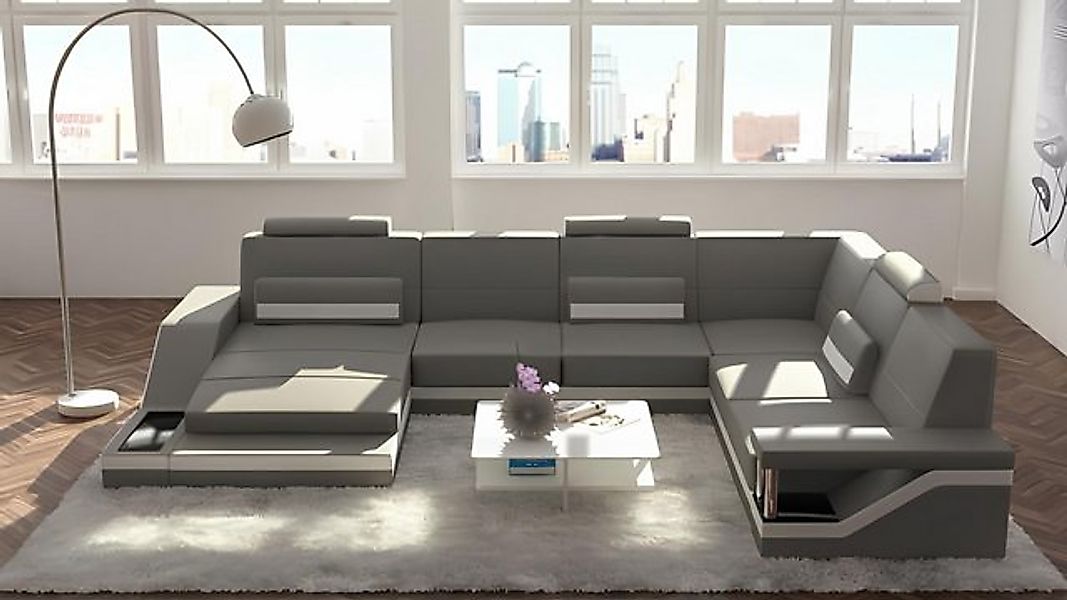 Xlmoebel Ecksofa Designer Wohnlandschaft in U-Form mit USB-Anschluss Ecksof günstig online kaufen