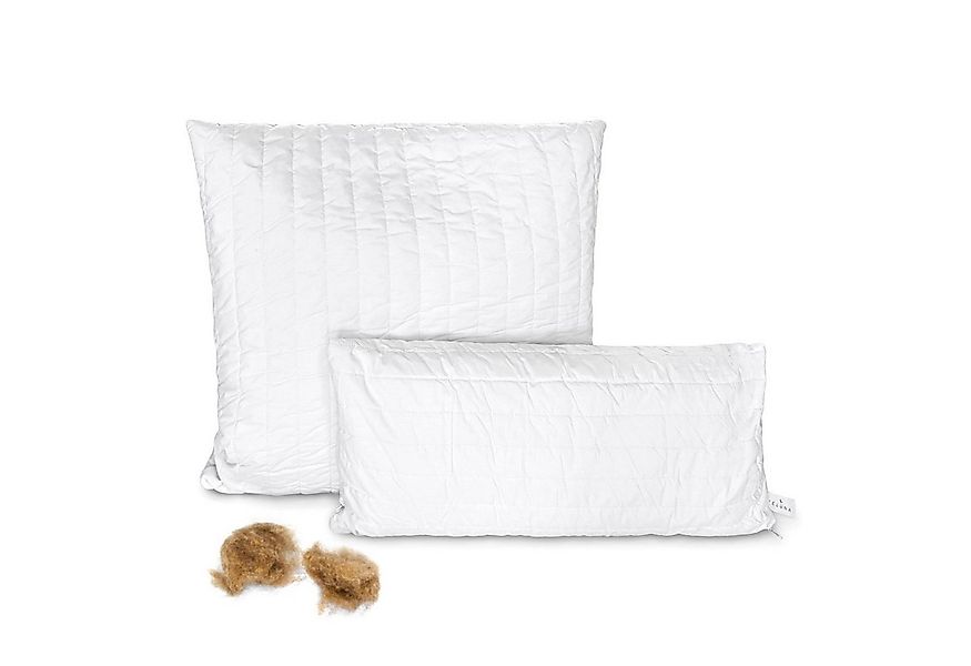 Feluna Kopfkissen Kamelhaar Kopfkissen–Ergonomisch & Atmungsaktiv für erhol günstig online kaufen