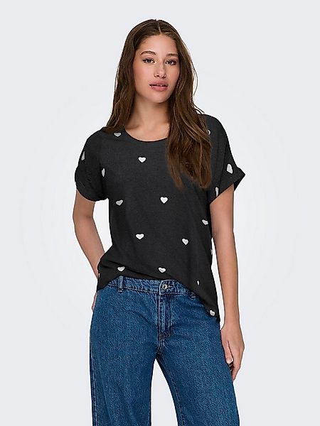 ONLY Kurzarmshirt ONLMOSTER S/S AOP TOP CS JRS Viskosemischung, regular fit günstig online kaufen