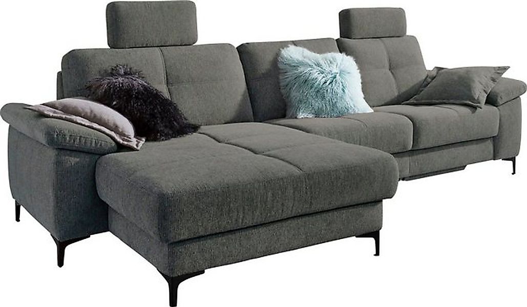 3C Carina Ecksofa Burnaby L-Form, 2 Kopfstützen, optional mit Schlaf- und m günstig online kaufen
