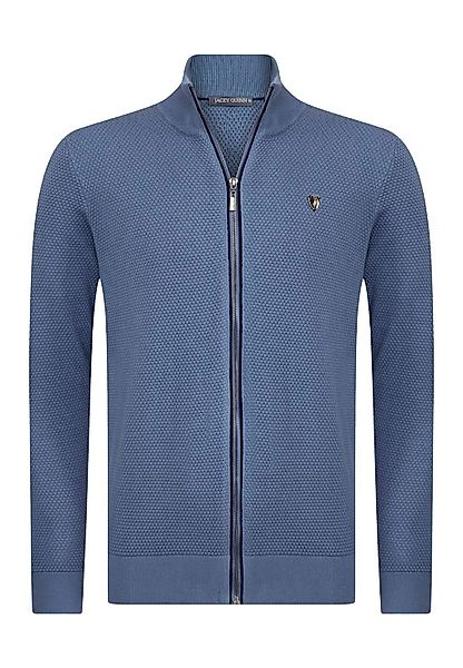 Jacey Quinn Cardigan Honeycomb Braid Zipper günstig online kaufen