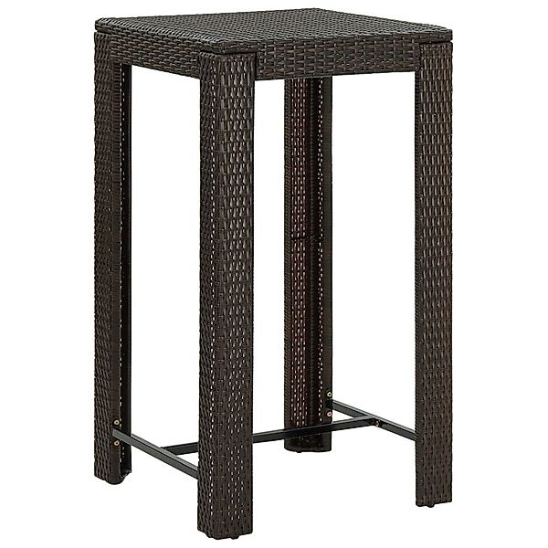 vidaXL Gartentisch Garten-Bartisch Braun 60,5x60,5x110,5 cm günstig online kaufen