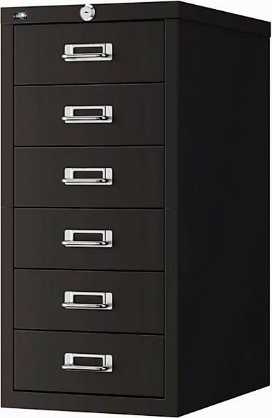 Bisley Aktenschrank Schubladenschrank Eco für A4 HxBxT 59x28,2x41,2cm 6 Sch günstig online kaufen