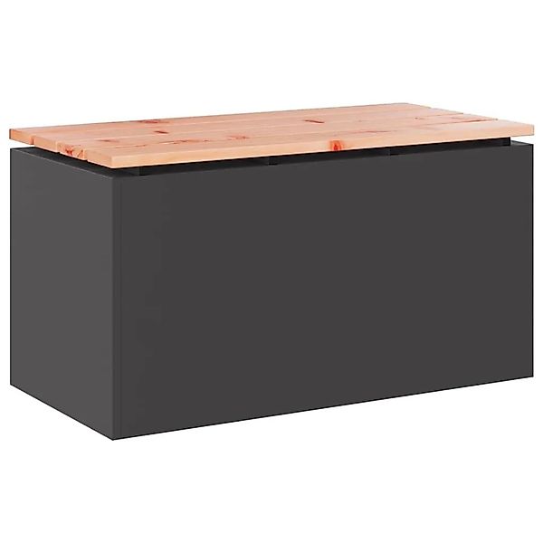 vidaXL Gartenbank Schwarz 80 x 40 x 43 cm 874898 günstig online kaufen