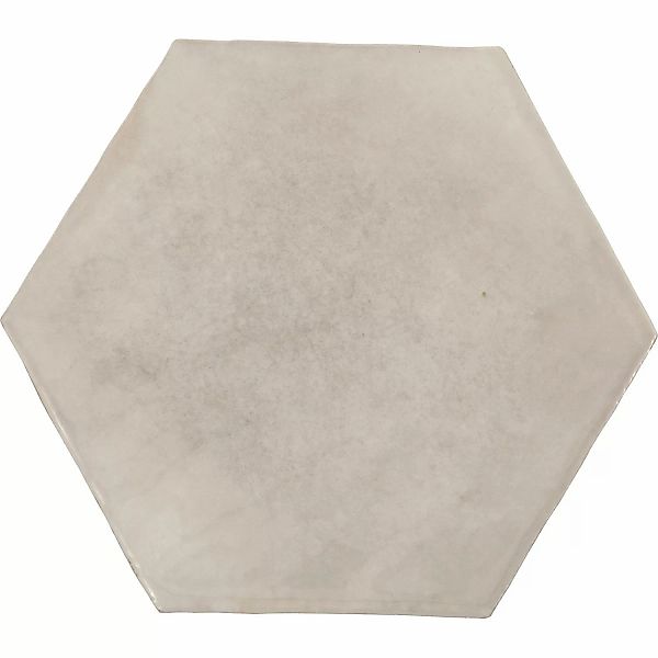 Wandfliese Antik Hexagon Steingut Weiß Glasiert Glänzend 15 cm x 17,5 cm günstig online kaufen