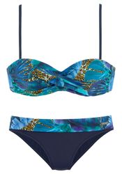 LASCANA Bügel-Bandeau-Bikini mit Dschungel-Optik günstig online kaufen