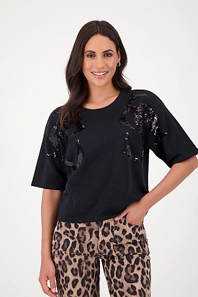 Monari Sweatshirt "Sweatshirt Paillettenschmuck", Mit Rundhalsausschnitt günstig online kaufen
