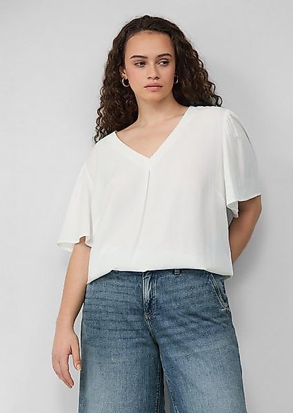 QS Langarmbluse Bluse mit Puffärmeln günstig online kaufen